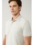 Erkek Gri %100 Pamuk 3 Düğmeli Jakarlı Polo Yaka T-shirt A41y1147 2