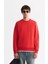 Erkek Kırmızı Bisiklet Yaka Içi 3 Iplik Şardonlu Sweatshirt B001033 1