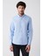 Erkek Açık Mavi Regular Fit Oxford %100 Pamuk Düğmeli Yaka Gömlek B002003 1
