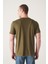 Erkek Haki Soft Regular Fit Soft Touch Bisiklet Yaka Düz Modal T-Shirt B001171 4