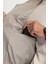 Erkek Açık Gri Comfort Fit Fermuarlı Süet Görünümlü Bomber İnce Mont B006045 3