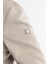 Erkek Açık Gri Comfort Fit Fermuarlı Süet Görünümlü Bomber İnce Mont B006045 4