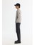 Erkek Açık Gri Comfort Fit Fermuarlı Süet Görünümlü Bomber İnce Mont B006045 5
