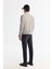 Erkek Açık Gri Comfort Fit Fermuarlı Süet Görünümlü Bomber İnce Mont B006045 6