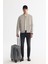 Erkek Açık Gri Comfort Fit Fermuarlı Süet Görünümlü Bomber İnce Mont B006045 7