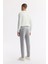 Erkek Gri Comfort Slim Fit Yan Cepli Beli Lastikli Bi Stretch Teknik Kumaş Pantolon A51y3201 3
