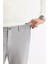 Erkek Gri Comfort Slim Fit Yan Cepli Beli Lastikli Bi Stretch Teknik Kumaş Pantolon A51y3201 5