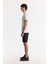 Erkek Beyaz Regular Fit Fermuarlı Polo Yaka Önü Enjeksiyon Baskılı T-shirt A51y1167 3
