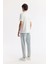 Erkek Beyaz Regular Fit Bisiklet Yaka Enjeksiyon Baskılı Interlok T-shirt A51y1021 4