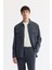 Erkek Antrasit Relaxed Fit Beli Lastikli %100 Keten Pantolon B003032 6