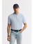 Erkek Açık Mavi Polo Yaka Basic Rayon Triko T-shirt A51Y5035 1