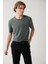 Erkek Haki Soft Touch Bisiklet Yaka T-shirt B001031 3
