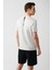 Erkek Gri Bisiklet Yaka Sırt Ve Göğsü Logo Baskılı T-shirt B001040 4