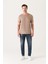 Erkek Vizon Soft Regular Fit Soft Touch Bisiklet Yaka Düz Modal T-Shirt B001171 4