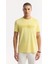 Erkek Sarı Regular Fit Bisiklet Yaka Enjeksiyon Baskılı Interlok T-shirt A51y1021 5