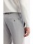 Erkek Gri Comfort Slim Fit Yan Cepli Beli Lastikli Bi Stretch Teknik Kumaş Pantolon A51y3201 6
