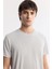 Erkek Açık Regular Fit Soft Touch Bisiklet Yaka T-Shirt B001031 2