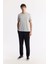 Erkek Açık Regular Fit Soft Touch Bisiklet Yaka T-Shirt B001031 6