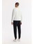 Erkek Siyah Regular Fit Esnek İnterlok Kumaş Lastikli Paça Eşofman Altı B003400 3