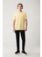 Erkek Sarı Soft Touch Bisiklet Yaka T-shirt B001031 5