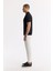 Erkek Siyah Regular Fit Polo Yaka Dokulu Triko T-shirt B005120 3