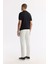 Erkek Siyah Regular Fit Polo Yaka Dokulu Triko T-shirt B005120 4