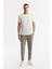 Erkek Beyaz Regular Fit Soft Touch Bisiklet Yaka T-Shirt B001031 1