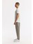 Erkek Beyaz Regular Fit Soft Touch Bisiklet Yaka T-Shirt B001031 3