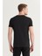 Erkek Siyah %100 Pamuk V Yaka T-Shirt E001001 5