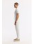 Erkek Ekru Regular Fit Polo Yaka Dokulu Triko T-shirt B005120 3