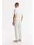 Erkek Ekru Regular Fit Polo Yaka Dokulu Triko T-shirt B005120 4