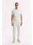 Erkek Ekru Regular Fit Polo Yaka Dokulu Triko T-shirt B005120 5