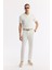 Erkek Ekru Regular Fit Polo Yaka Dokulu Triko T-shirt B005120 7
