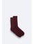 Erkek Bordo Düz Bambu Soket Çorap B008505 2