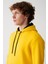 Erkek Sarı Kapüşonlu 3 İplik Şardonlu Pamuklu Sweatshirt E001018 2