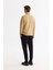 Erkek Bej Soğuğa Dayanıklı Yarım Fermuarlı Dik Yaka Polar Sweatshirt E001068 4
