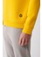 Erkek Sarı Bisiklet Yaka 3 Iplik Şardonlu Pamuklu Sweatshirt E001017 5