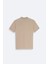 Erkek Bej Kıvrılmaz Yaka Cepli 2 Düğmeli Polo Yaka T-shirt E001031 7