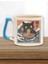 Ramen Ilüstrasyon Kedi 5 Baskılı Anime Tarzı Japon Doğum Günü Hediye Mavi Kulplu Kupa Bardak 1
