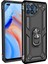 Oppo Reno 4 Lite Kılıf Sofya Yüzüklü Silikon Kapak - Siyah - KA9879-8090 1