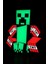 Renkli Minecraft Creeper Tasarımlı Gece Lambası, Şık ve Eğlenceli Aydınlatma 1
