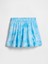 Kız Çocuk Açık Mavi Pileli Şort Etek 1