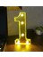 Giftmoda 3D Işıklı LED Sayı Dekoratif Aydınlatma Büyük Boy 1 1