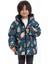 Erkek Çocuk Polarlı Kapüşonlu Roket Desenli Kışlık Şişme Mont & Kaban & Parka 1