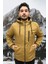 Erkek Kürklü Su ve Rüzgar Geçirmez Kapüşonlu Kışlık Mont & Kaban & Parka 3