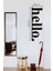 Hello Dekoratif Siyah Metal Duvar Tablosu 19X60CM 1