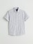 Yeni Sezon Slim Fit Kisa Kollu Cizgili Erkek Gomlek - S5RC10Z8 5