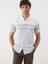 Yeni Sezon Regular Fit Kisa Kollu Cizgili Poplin Erkek Gomlek - S5QY27Z8 1