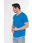Erkek Geniş Yaka %100 Pamuk Salaş T-Shirt 3
