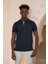 Regular Fit Yaka Garnili Pamuklu Polo Yaka T-Shirt 3